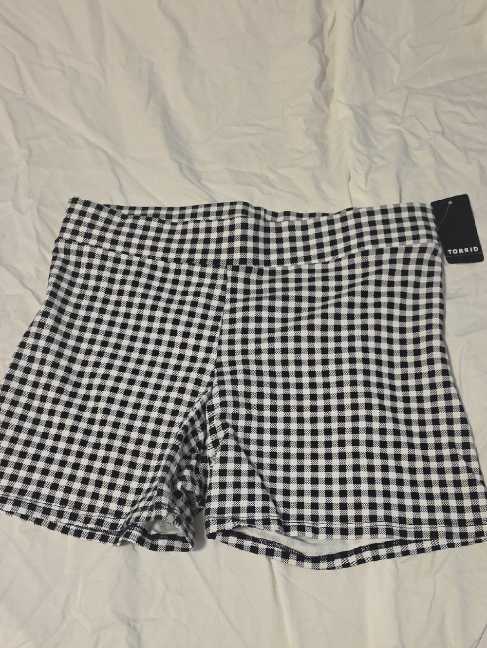 Torrid Gingham Bike Short 0x Nwt